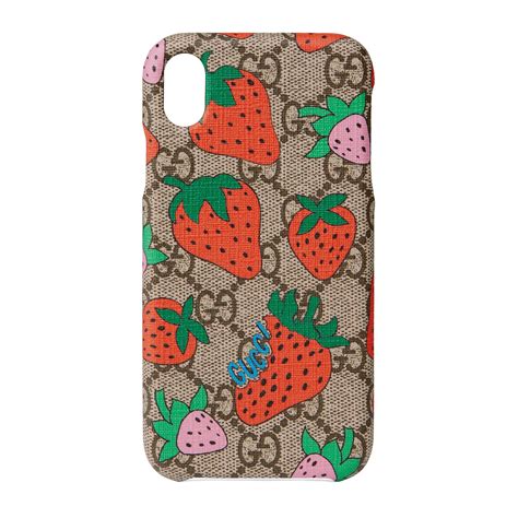 gucci strawberry iphone case|Gucci iPhone 13 case.